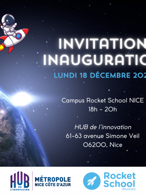 Invitation Inauguration Rocket School Nice 2023